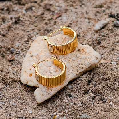 [Gaonasi]Carole Gold Hoop Earrings