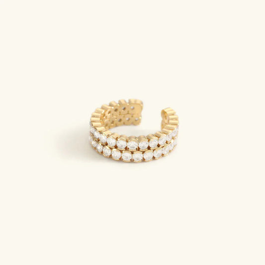 [Gaonasi]Cassandra Studded Gold Ring