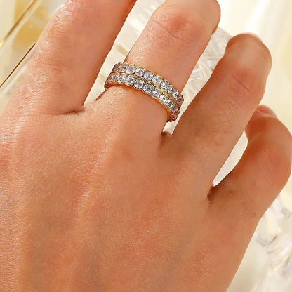 [Gaonasi]Cassandra Studded Gold Ring