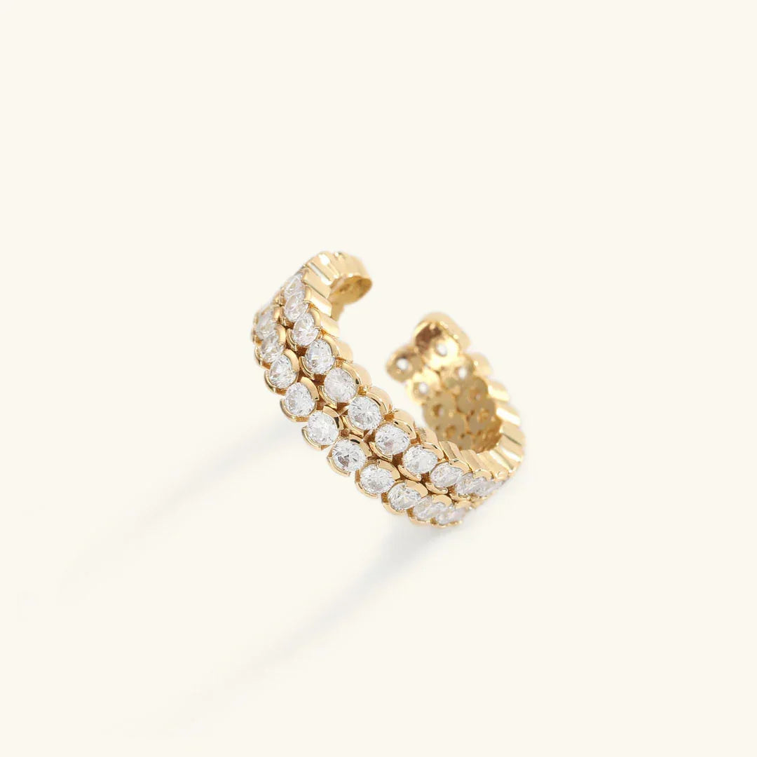 [Gaonasi]Cassandra Studded Gold Ring
