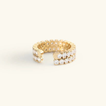 [Gaonasi]Cassandra Studded Gold Ring