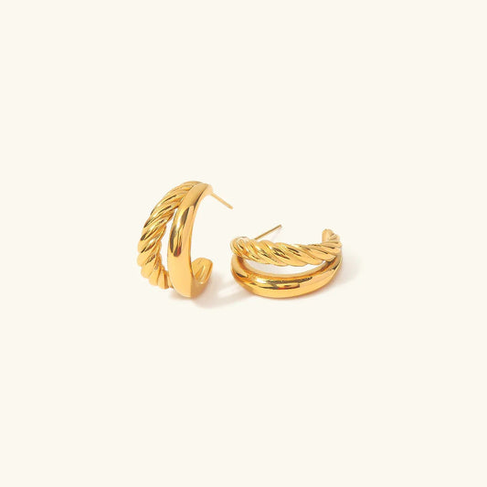 [Gaonasi]Cecilia Layered Earrings
