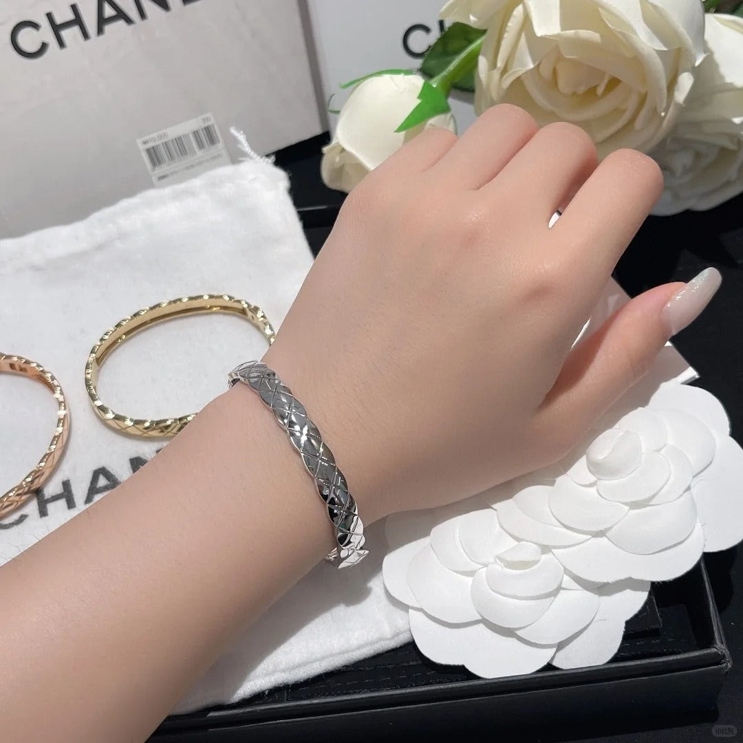 [Cadisa]KOKO CRUSH HALF DIAMONDS GLOD SILVER ROSE GOLD
