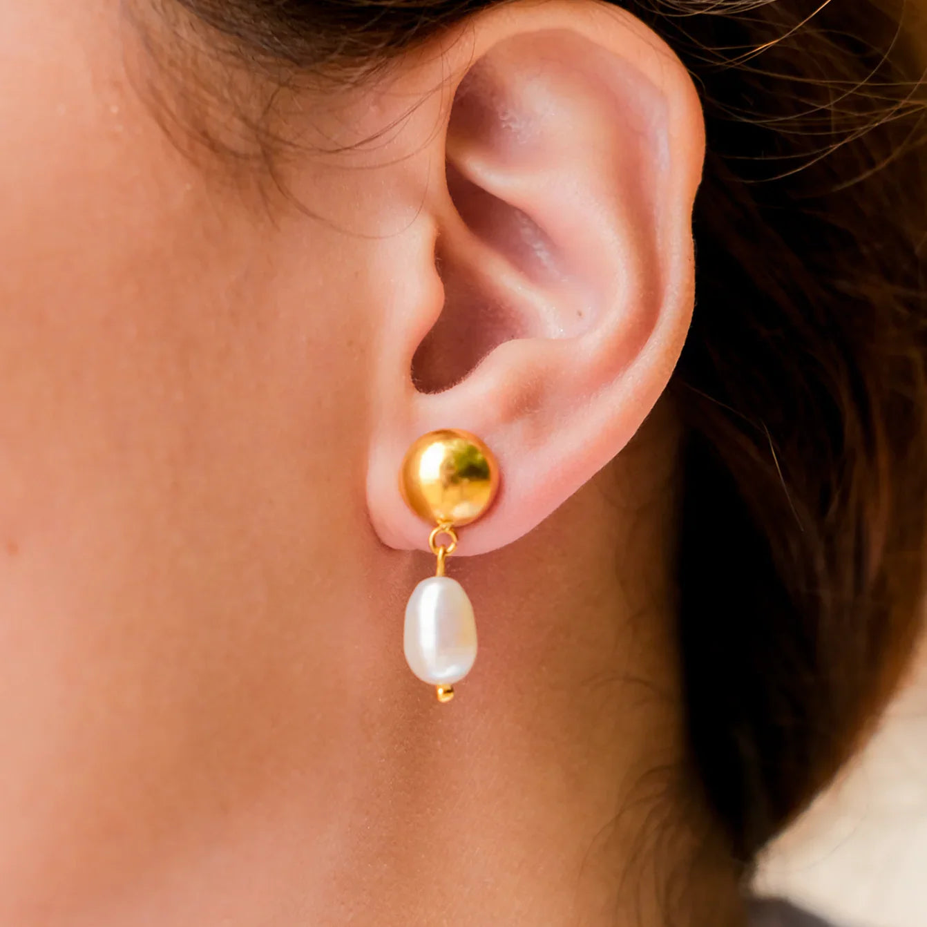 [Gaonasi]Cornelia Freshwater Pearl Earrings