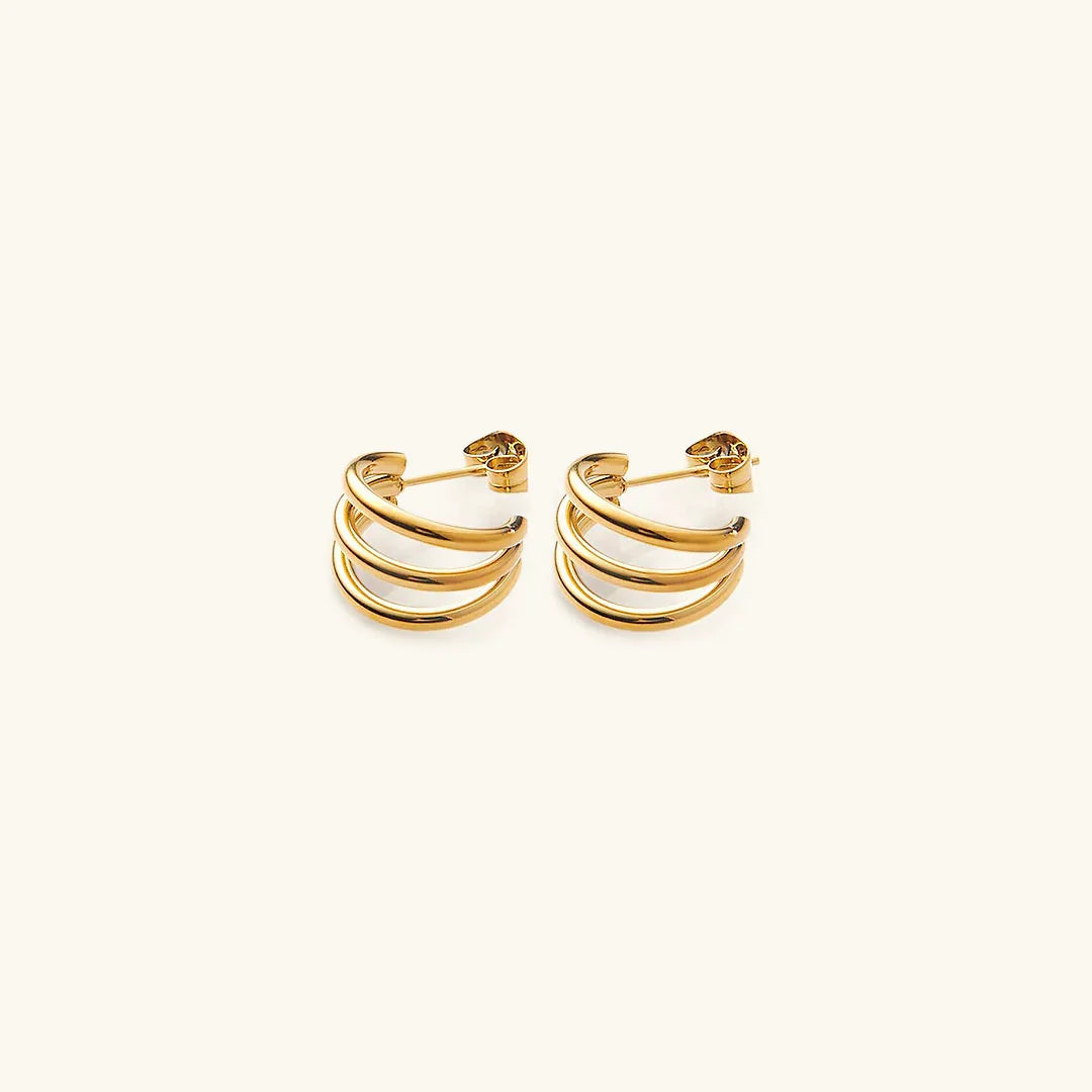 [Gaonasi]Cradle Gold Earrings