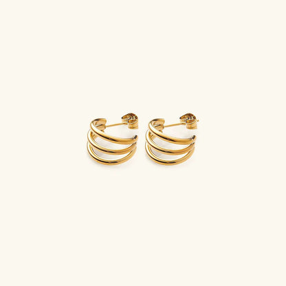 [Gaonasi]Cradle Gold Earrings