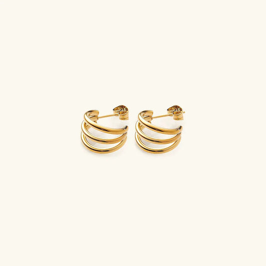 [Gaonasi]Cradle Gold Earrings