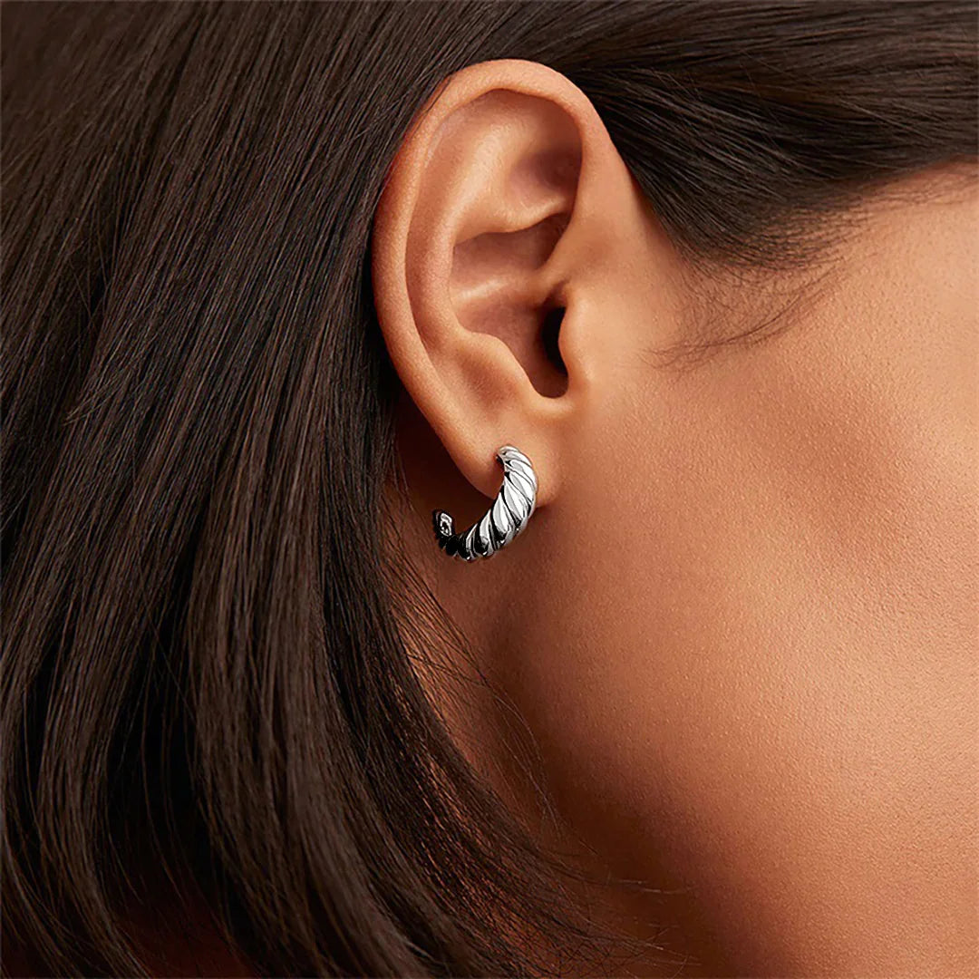 [Gaonasi]Croissant Arc Earrings