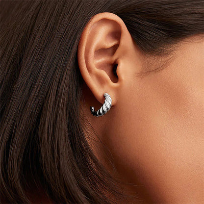 [Gaonasi]Croissant Arc Earrings