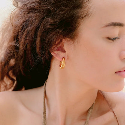 [Gaonasi]Croissant Arc Earrings