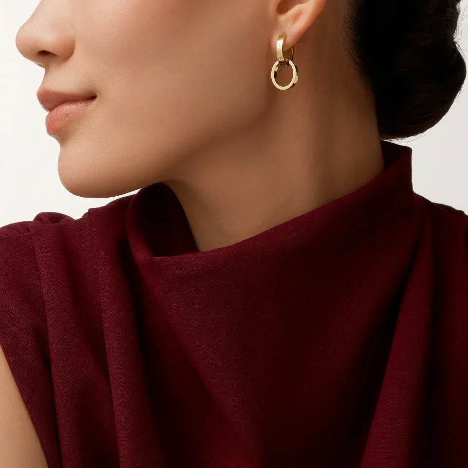 [Gaonasi Jewelry]LOVE 3.3MM DANGLE EARRINGS
