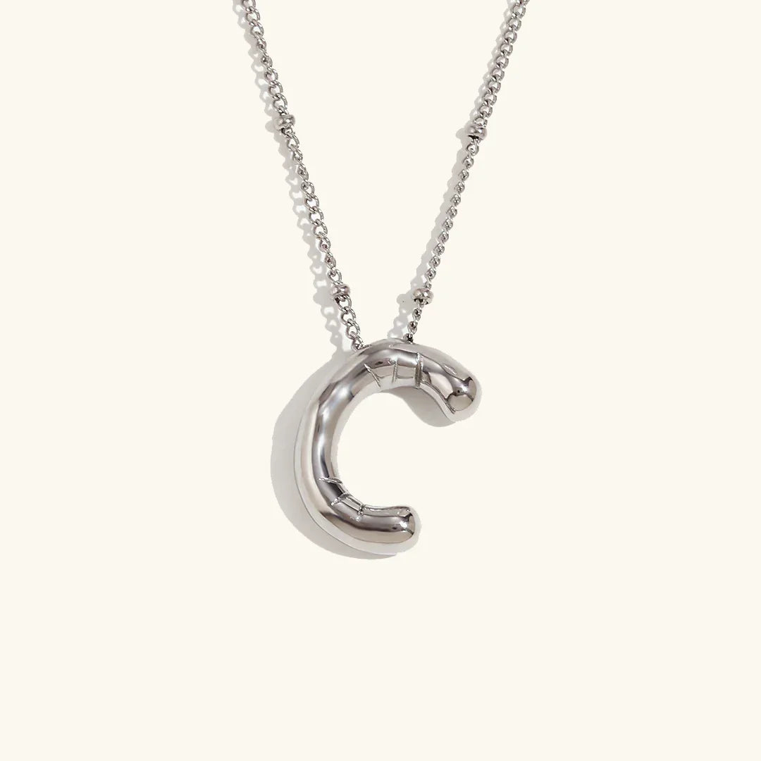 [Gaonasi]Balloon Gold Initial Necklace