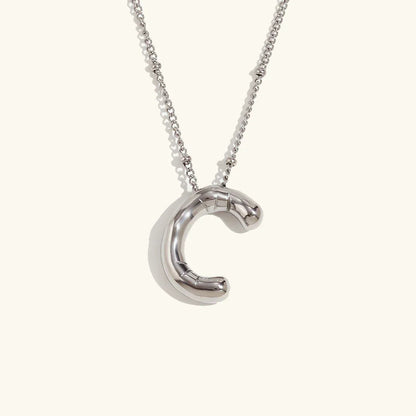 [Gaonasi]Balloon Gold Initial Necklace
