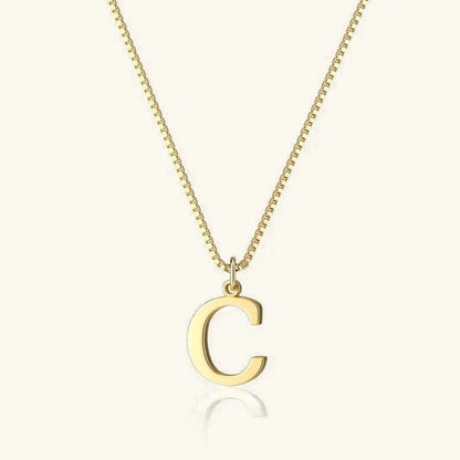 [Gaonasi]Therese Letter Initial Gold Necklace