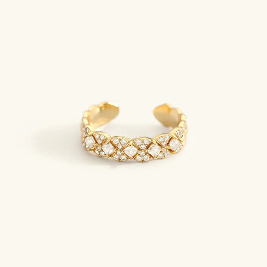 [Gaonasi]Camille Gold Patterned Ring