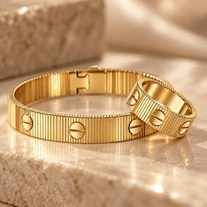 [Cadisa]Love Unlimited Bracelet & Ring Set