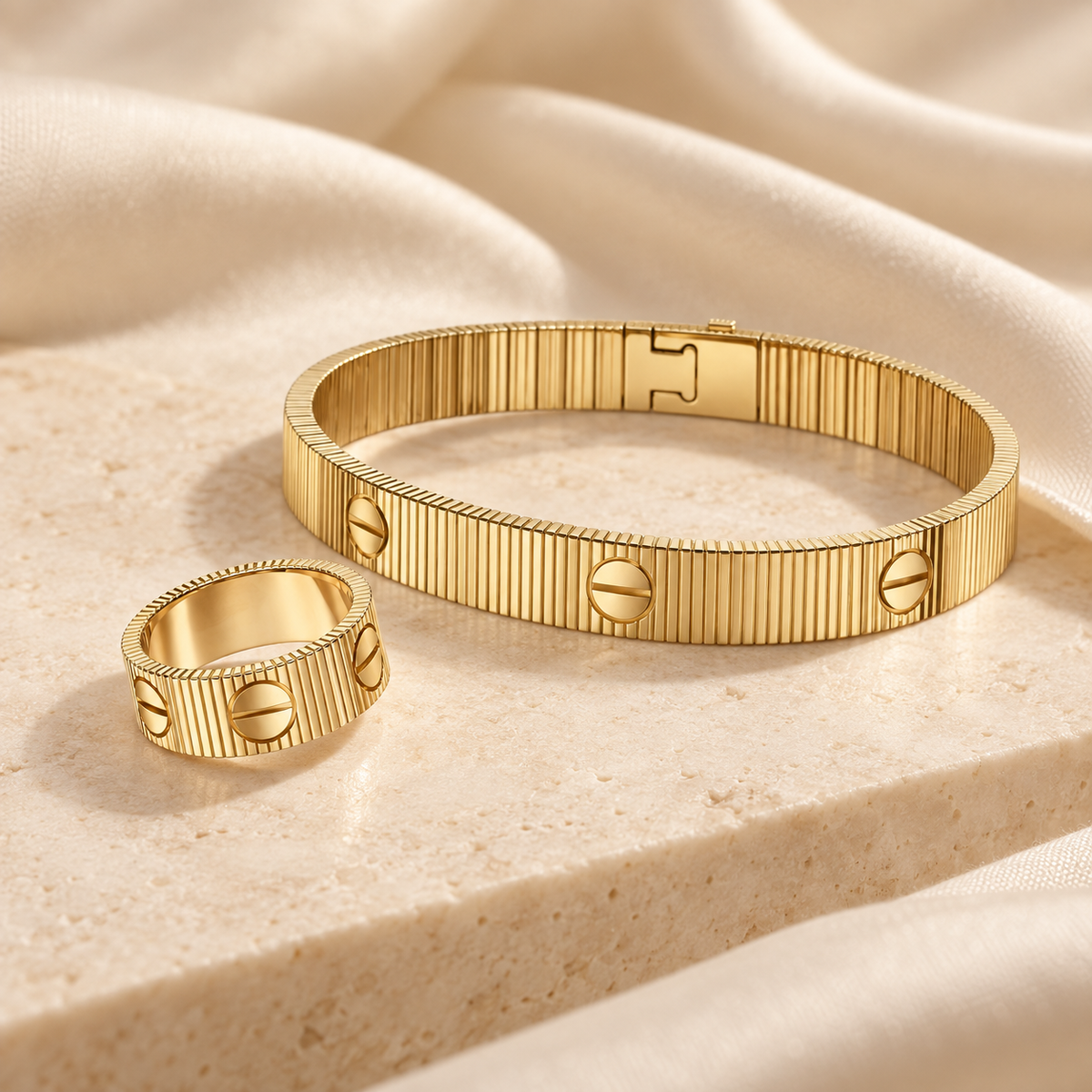 [Cadisa]Love Unlimited Bracelet & Ring Set