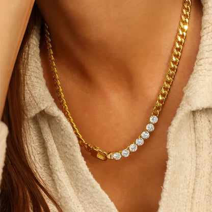 [Gaonasi]Maelle Diamond Necklace