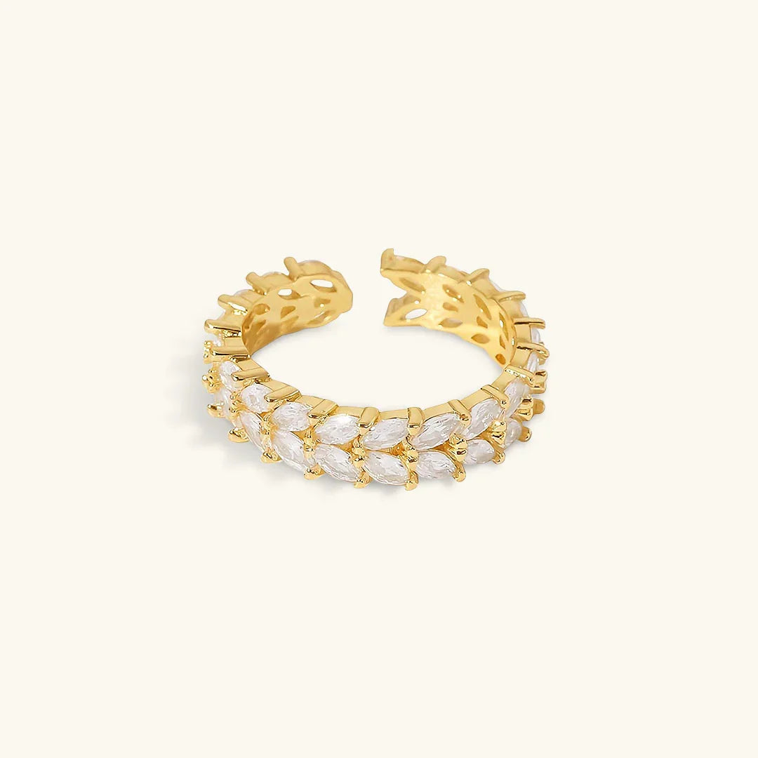 [Gaonasi]Clarisse Patterned Gold Ring