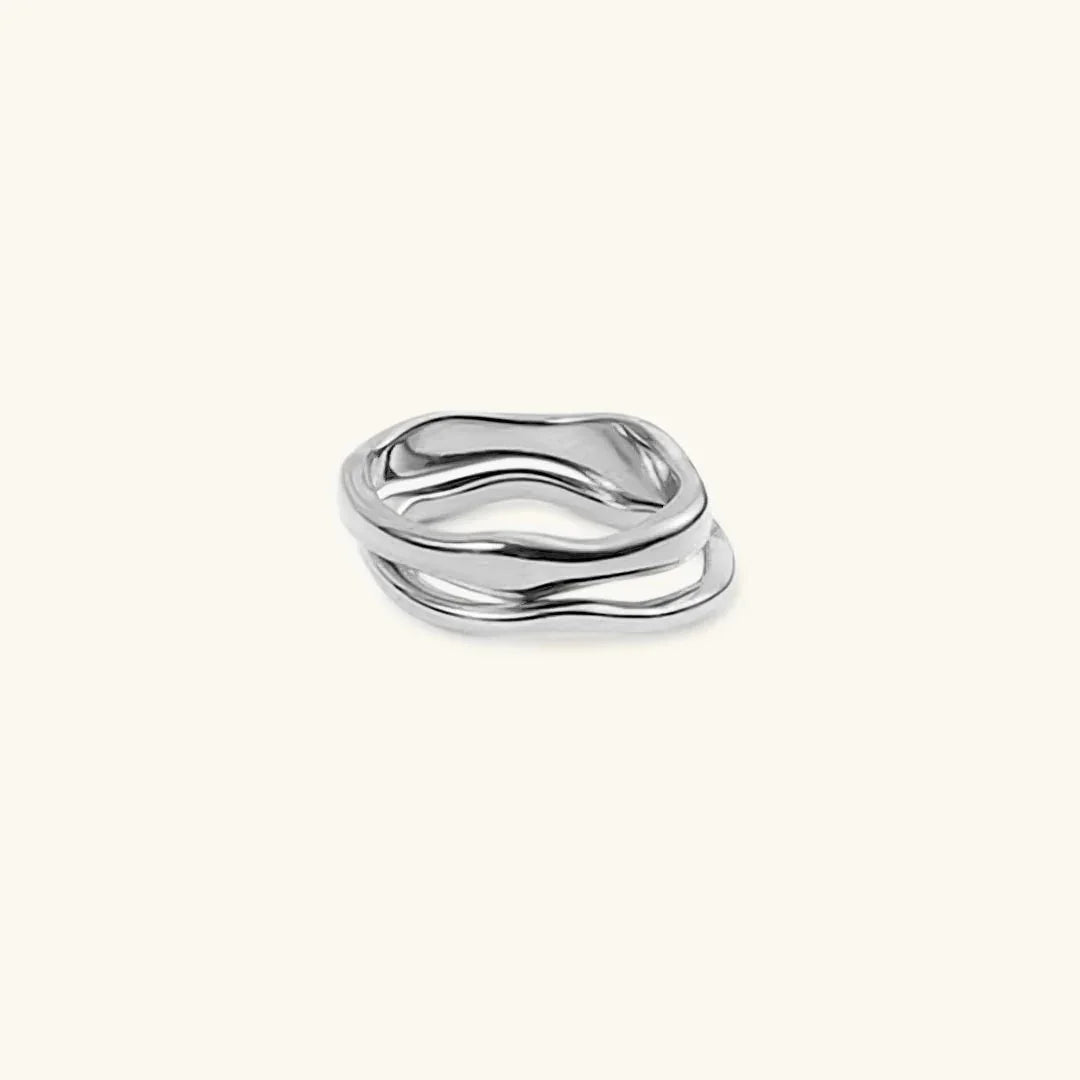 [Gaonasi]Dianne Gold Stacker Ring