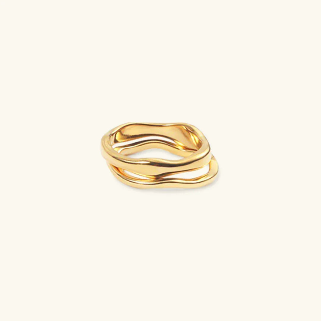 [Gaonasi]Dianne Gold Stacker Ring