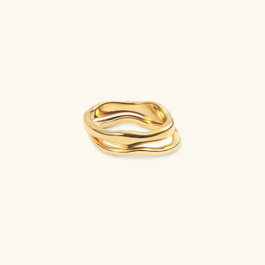 [Gaonasi]Dianne Gold Stacker Ring