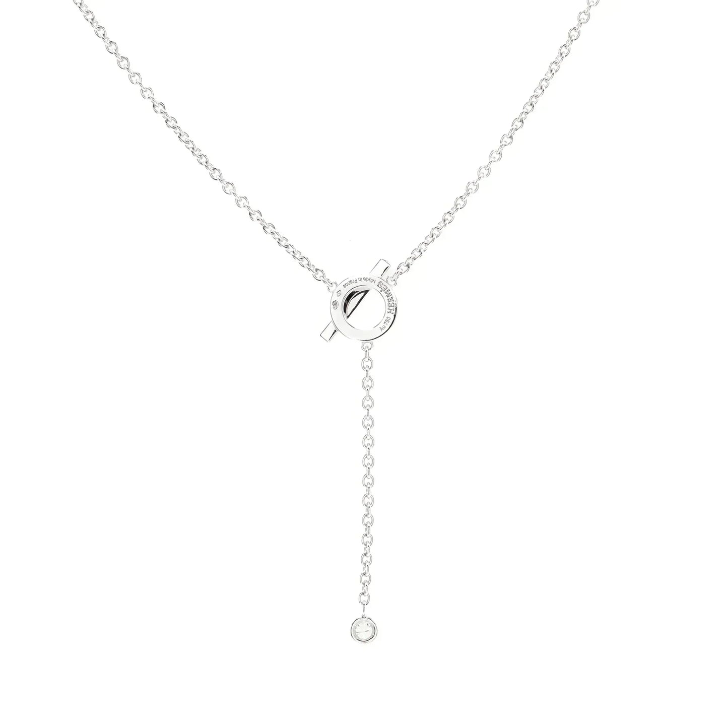 [Gaonasi]FINESSE SILVER DIAMOND NECKLACE