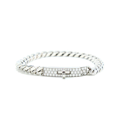 [Gaonasi]KELLY CHAIN SILVER DIAMOND BRACELET