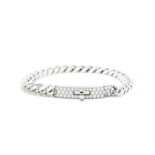 [Gaonasi]KELLY CHAIN SILVER DIAMOND BRACELET