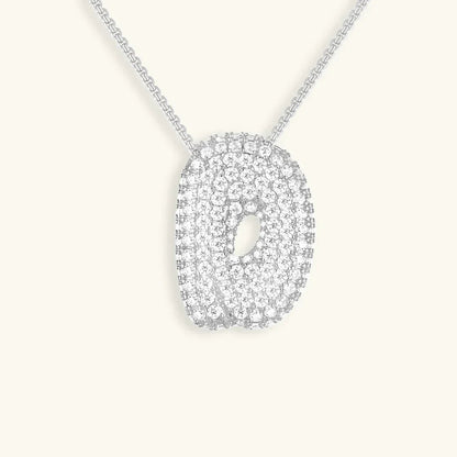 [Gaonasi]Bubble Initial Diamond Necklace
