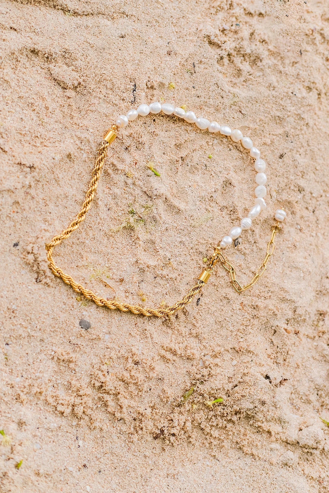 [Gaonasi]Dualia Gold Pearl Necklace
