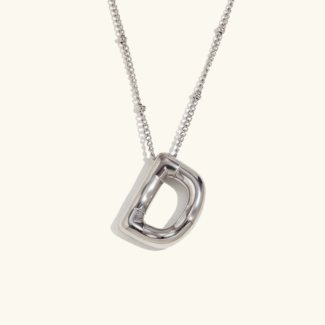 [Gaonasi]Balloon Gold Initial Necklace