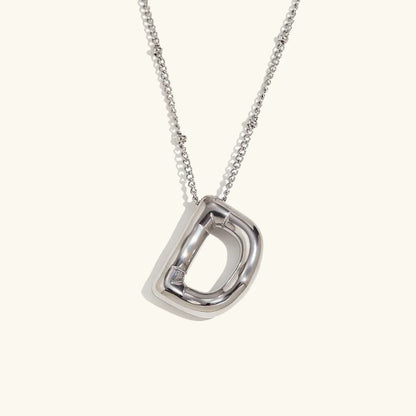 [Gaonasi]Balloon Gold Initial Necklace