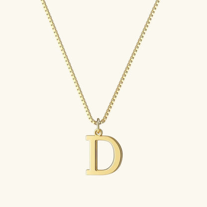 [Gaonasi]Therese Letter Initial Gold Necklace