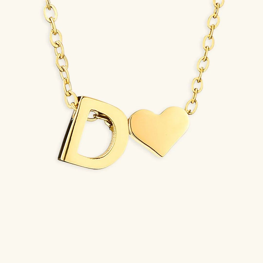 [Gaonasi]Ria Initial Letter Gold Necklace