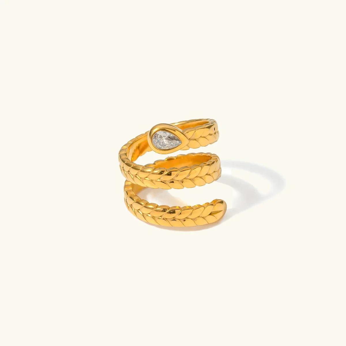 [Gaonasi]Davina Gold Serpent Ring