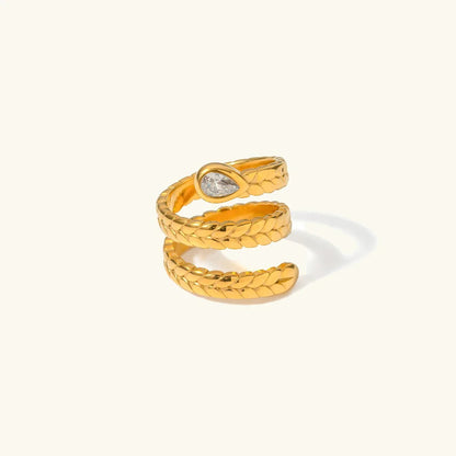 [Gaonasi]Davina Gold Serpent Ring