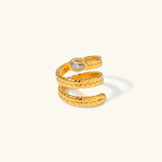 [Gaonasi]Davina Gold Serpent Ring