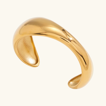 [Gaonasi]Jessa Sculpted Gold Bangle