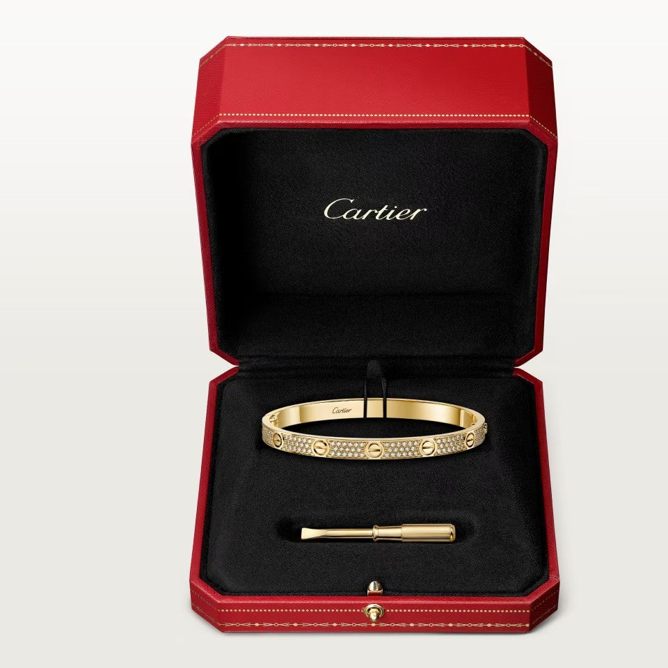 [Gaonasi Jewelry]LOVE BRACELET 4.8MM DIAMOND-PAVED