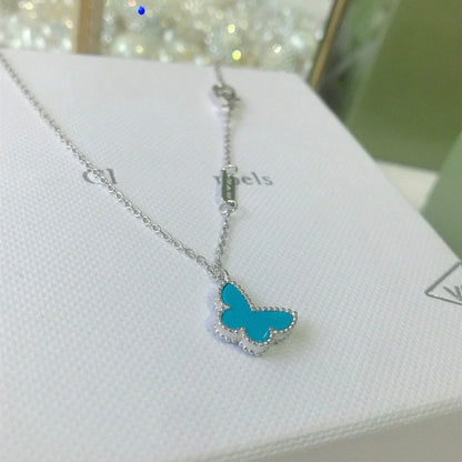 [Gaonasi]BUTTERFLY TURQUOISE BUTTERFLY BRACELET SILVER