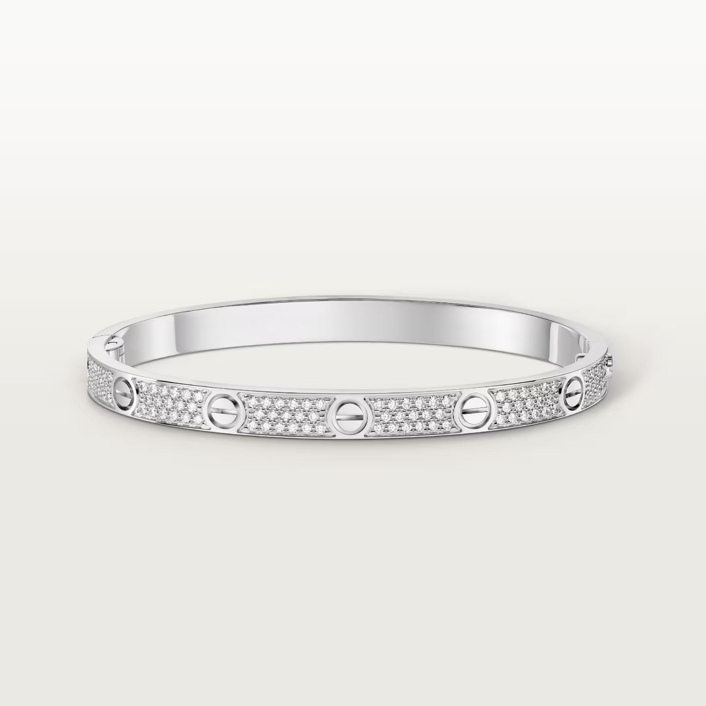 [Gaonasi Jewelry]LOVE BRACELET 4.8MM DIAMOND-PAVED