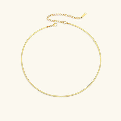 [Gaonasi]Elizabeth Gold Herringbone Necklace