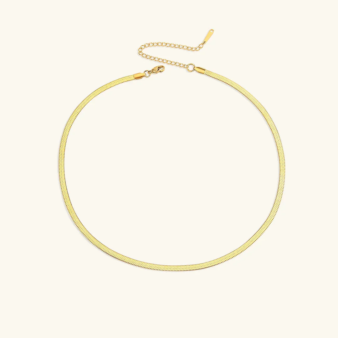 [Gaonasi]Elizabeth Gold Herringbone Necklace