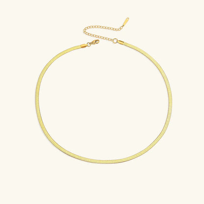 [Gaonasi]Elizabeth Gold Herringbone Necklace