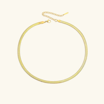[Gaonasi]Elizabeth Gold Herringbone Necklace