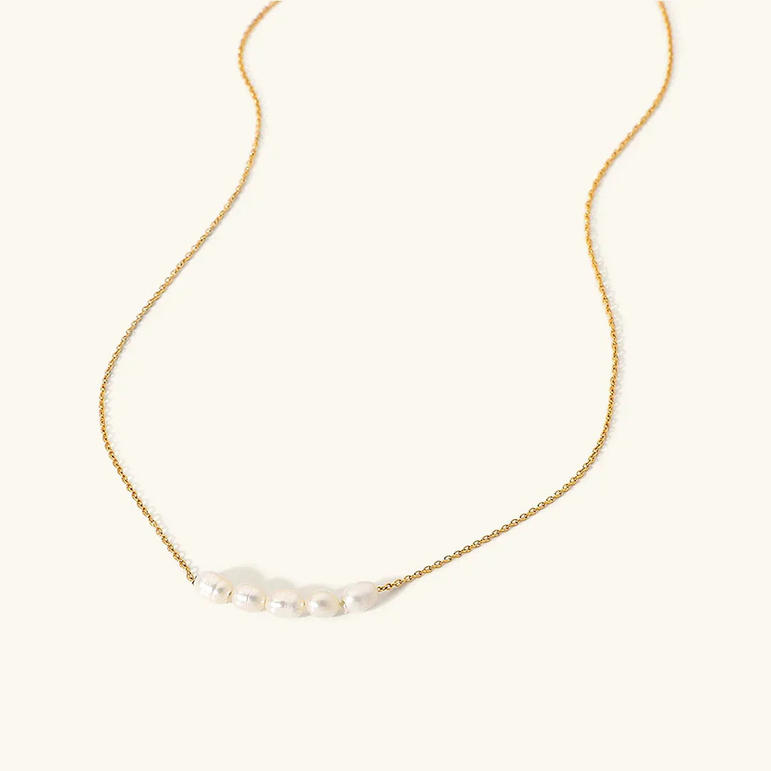 [Gaonasi]Elle Gold Pearl Necklace
