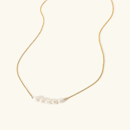 [Gaonasi]Elle Gold Pearl Necklace