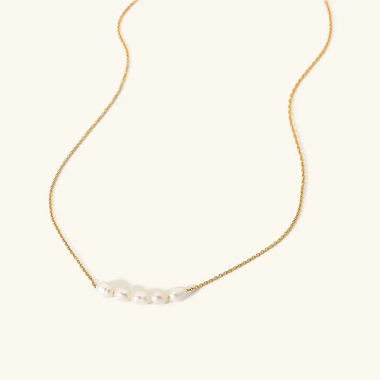 [Gaonasi]Elle Gold Pearl Necklace