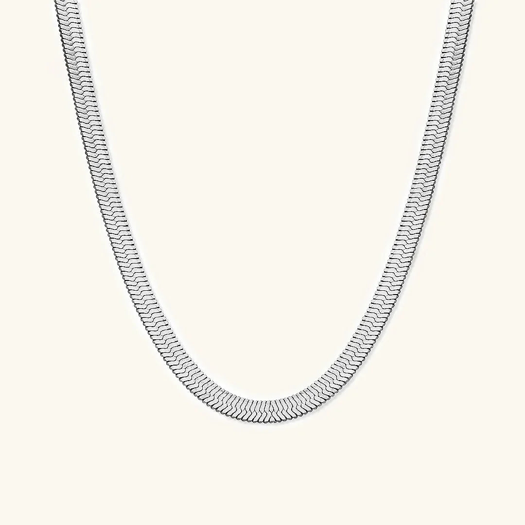 [Gaonasi]Elysian Gold Herringbone Necklace